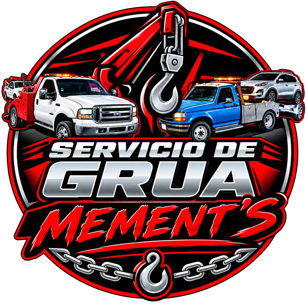 Grúas Mements, servicio de 24 horas